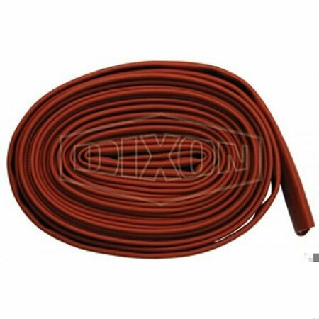 DIXON Light Duty Fire Hose, 1-1/2 in, 50 ft L, 225 psi Working, Nitrile, Domestic H515R50UC